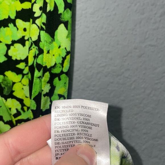 Stine Goya Lydia Slip Dress in Pointilism Green Floral Size Small NWT - Picture 8 of 12